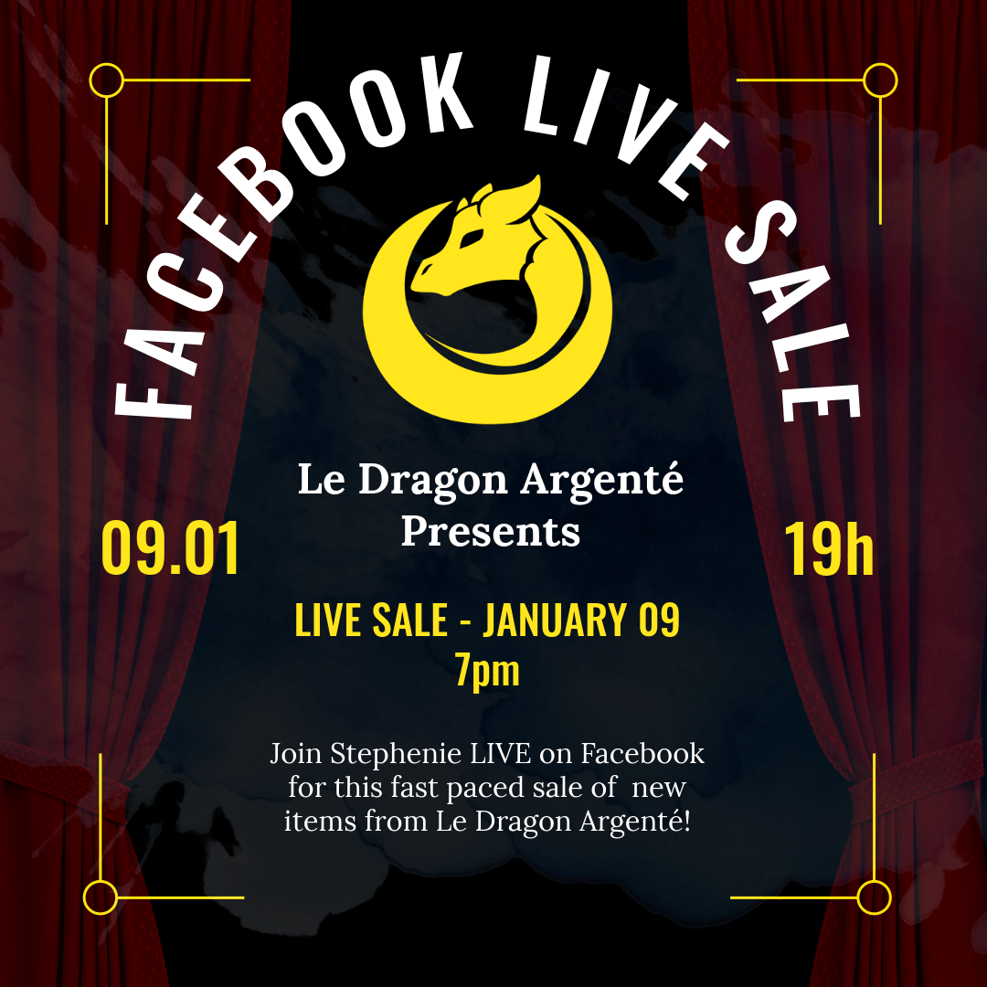 Facebook Live Sale Jamuary 9th, 2024 - Le Dragon Argenté