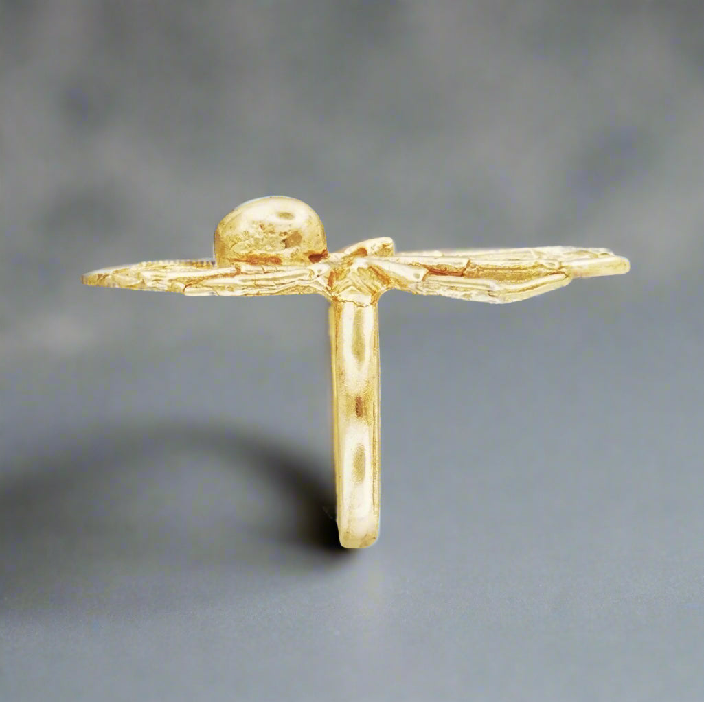 3D Spider Ring in Sterling Silver or Antique Bronze - Le Dragon Argenté