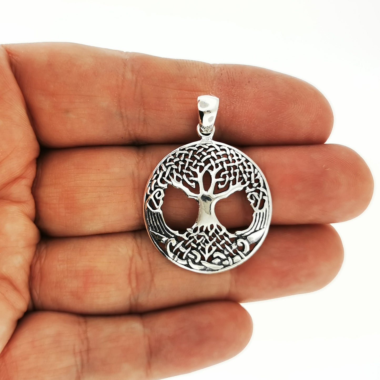 Tree of Life Pendant in Sterling Silver or Antique Bronze - Le Dragon Argenté