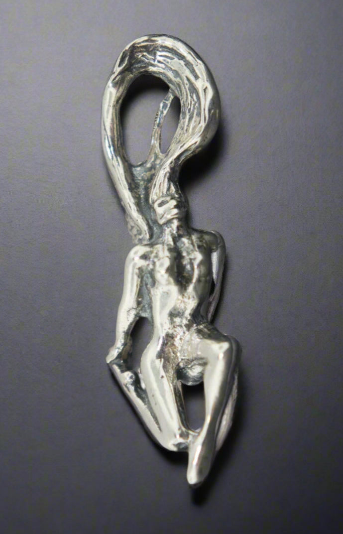 Angel pendant in Sterling Silver or Antique Bronze - Le Dragon Argenté