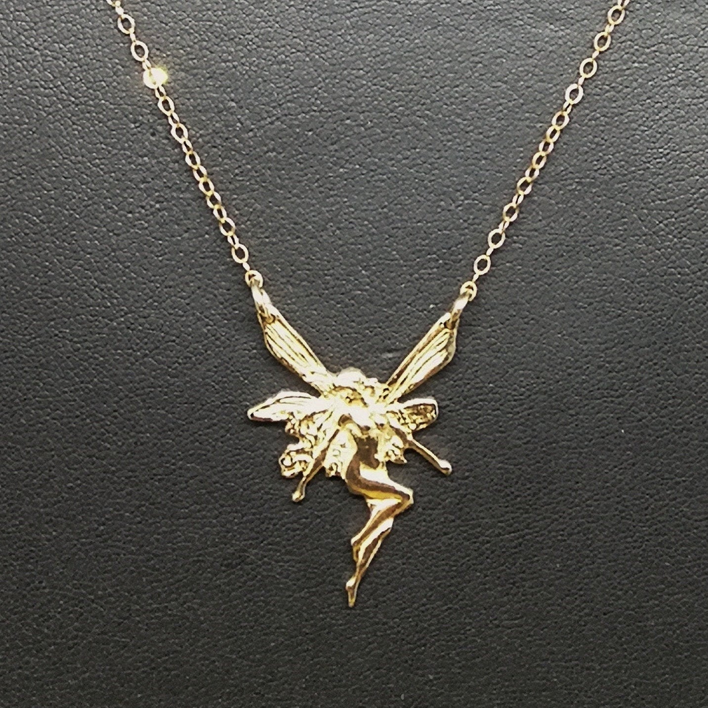 Art Nouveau Fairy Inspired Necklace in Sterling Silver or Antique Bronze - Le Dragon Argenté