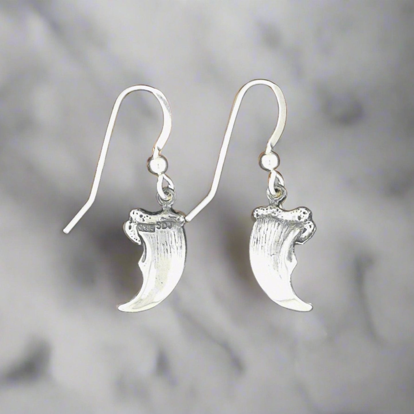 Silver Bear Claw Earrings – Handmade Jewellery for Nature Lovers by Le Dragon Argenté