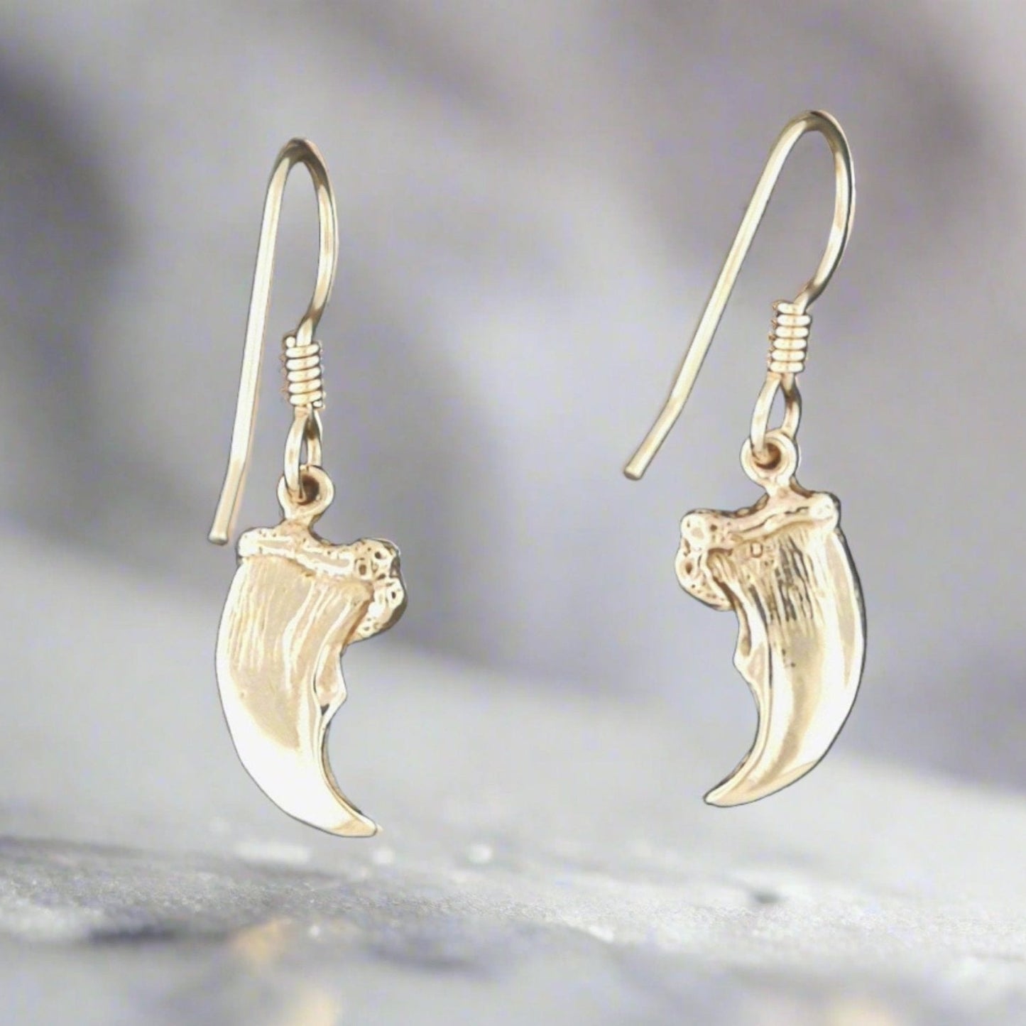 Bronze Bear Claw Earrings – Handmade Jewellery for Nature Lovers by Le Dragon Argenté