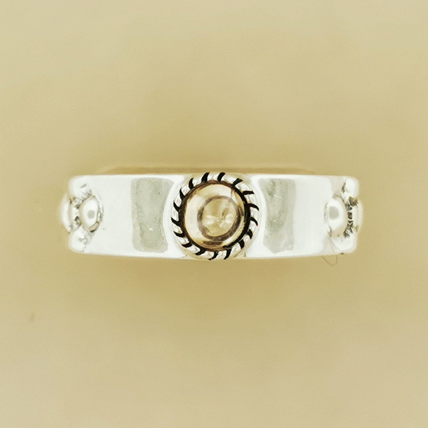 Braidless Howls Moving Castle Ring in Sterling Silver with Natural Gemstones - Le Dragon Argenté