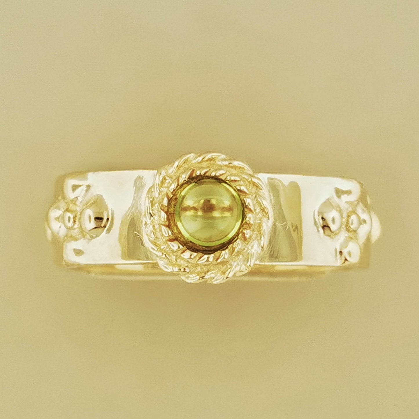 Howls Moving Castle Ring in Antique Bronze with Natural Gemstones