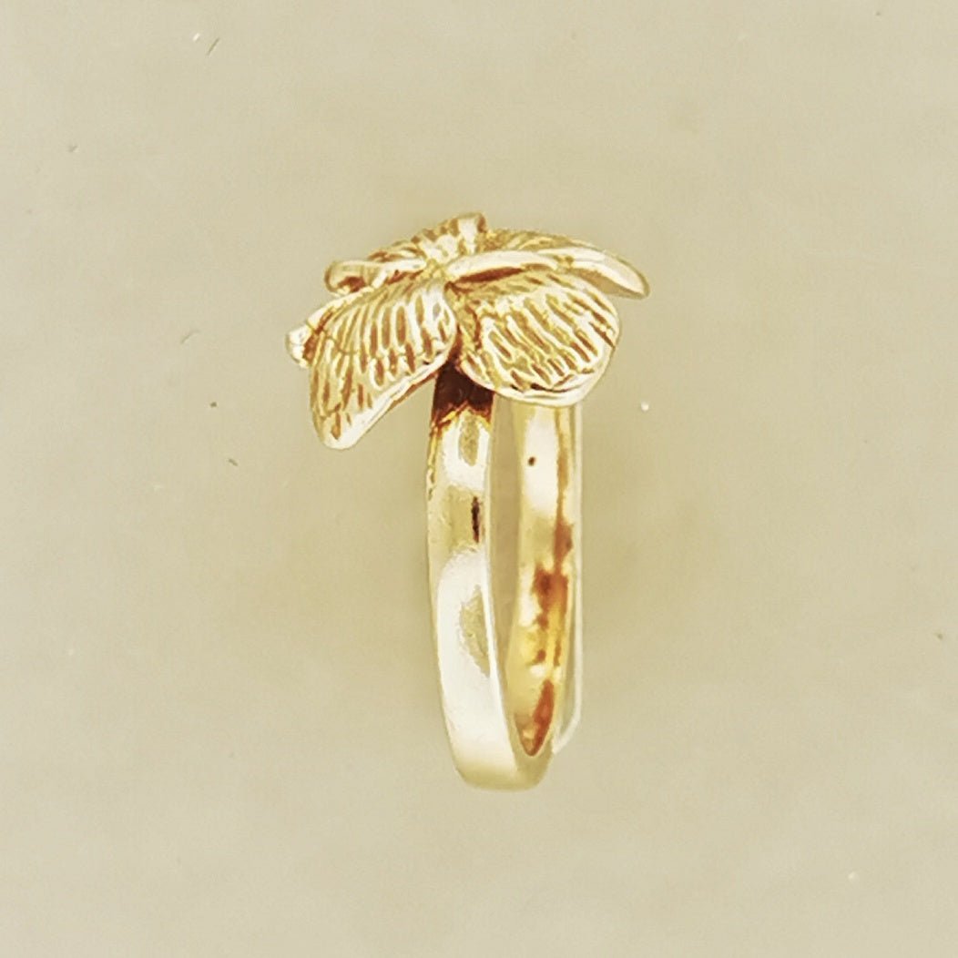 Butterfly Ring in Sterling Silver or Antique Bronze - Le Dragon Argenté