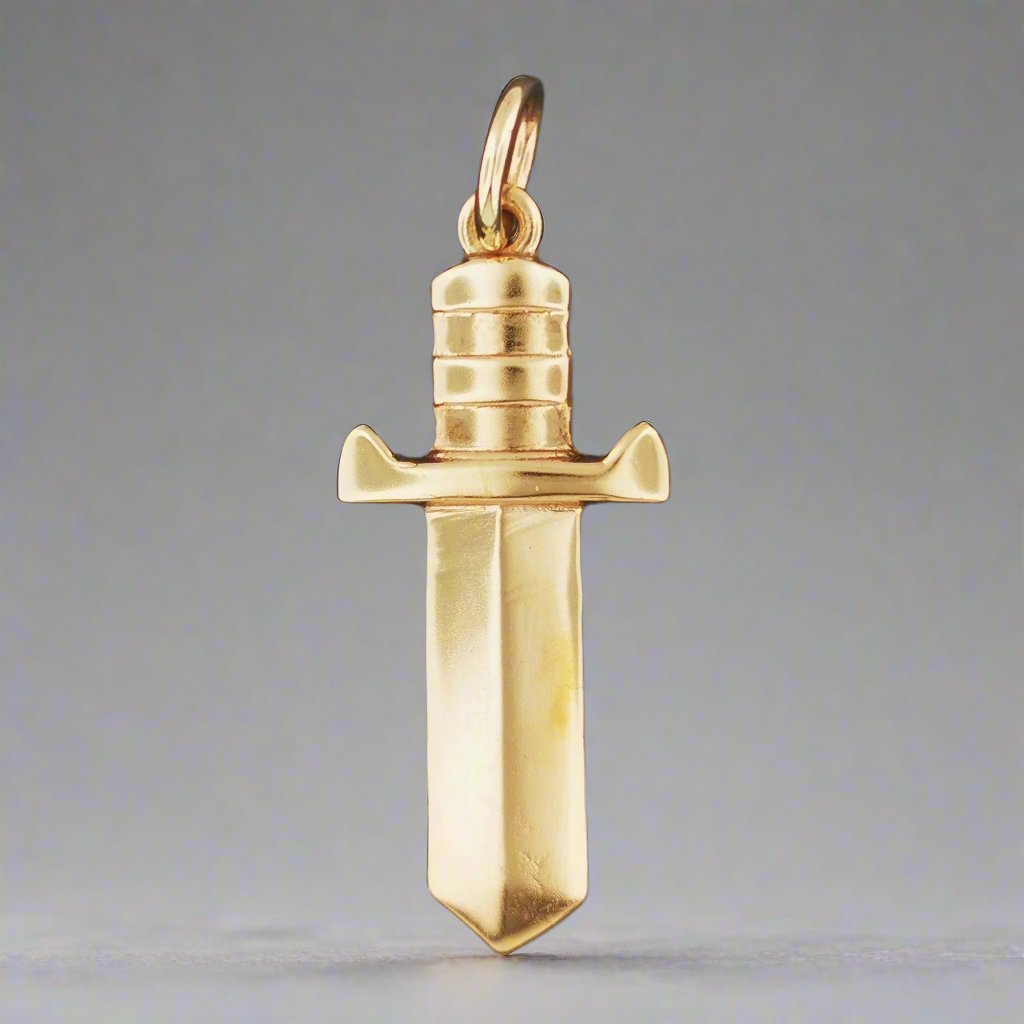 Classic Zelda Sword Pendant in Sterling Silver or Antique Bronze - Le Dragon Argenté