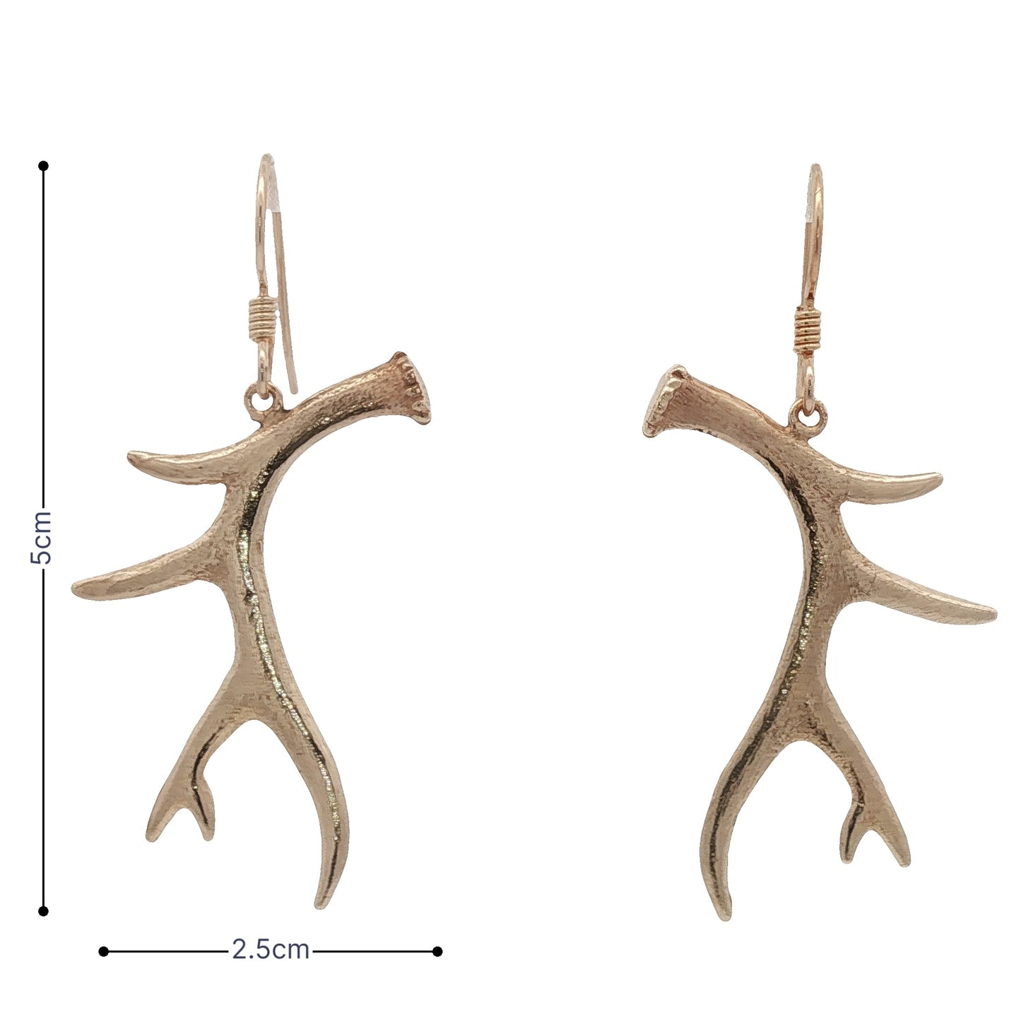 Antique bronze antler earrings rustic woodland style jewelry. Handmade deer antler dangle earrings in antique bronze. Woodland antler dangle earrings rustic bronze jewelry.