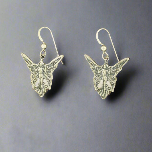 Fairy Earrings in Sterling Silver - Le Dragon Argenté