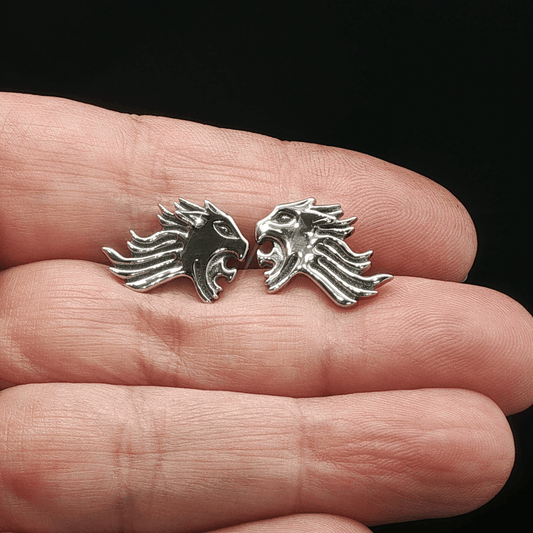Final Fantasy VIII Sleeping Griever Lion Crest Cufflinks by Le Dragon Argenté