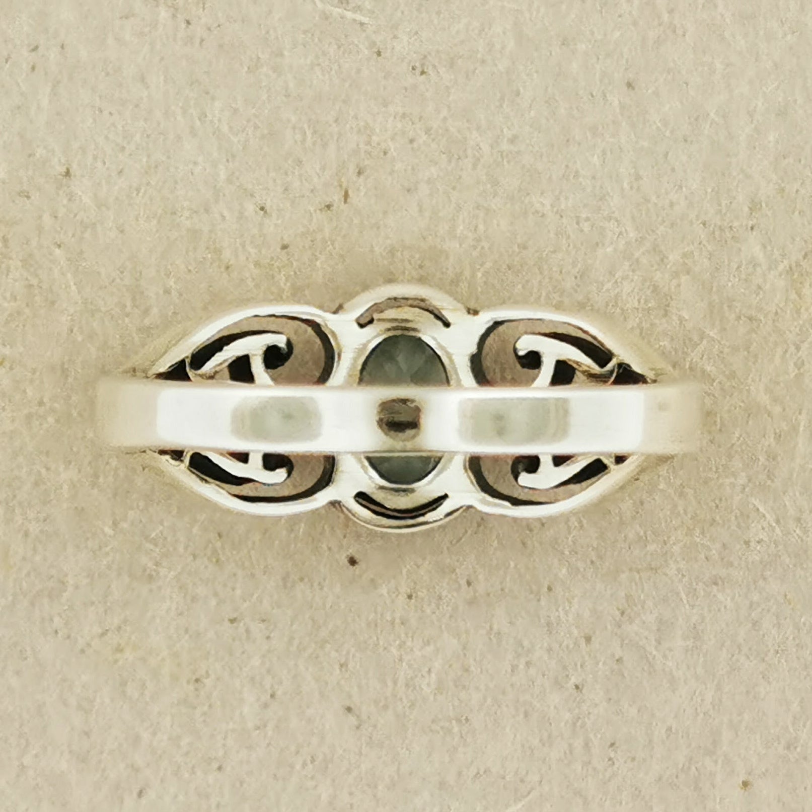 Filigree Gemstone Ring in Sterling Silver - Le Dragon Argenté