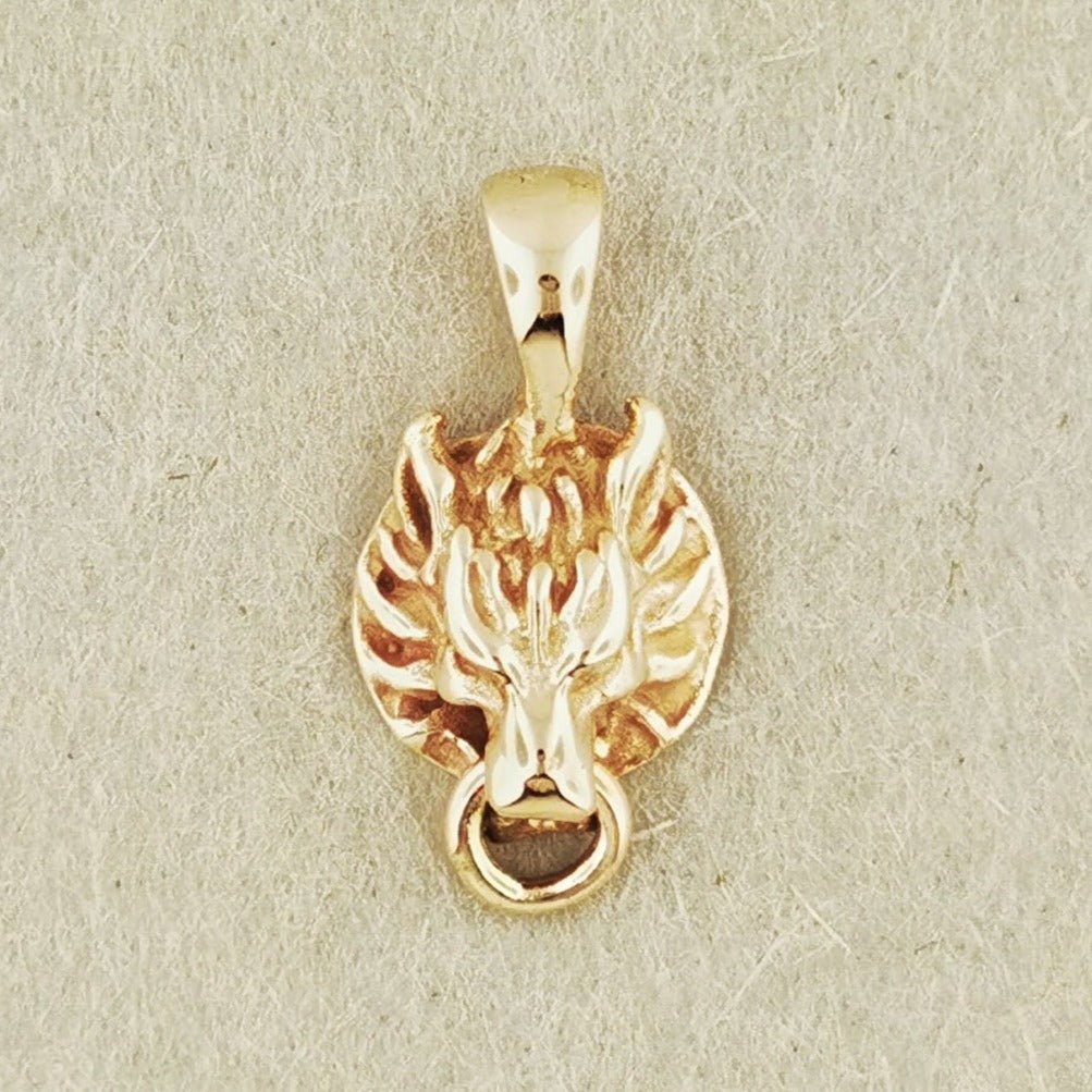 Final Fantasy 7 Fenrir Wolf Charm Pendant - Le Dragon Argenté