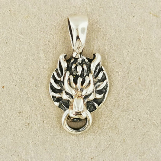 Final Fantasy 7 Fenrir Wolf Charm Pendant - Le Dragon Argenté