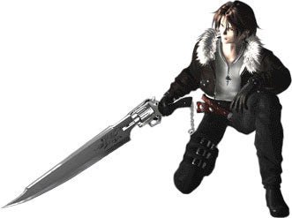 Final Fantasy 8 Gunblade Pendant - Le Dragon Argenté