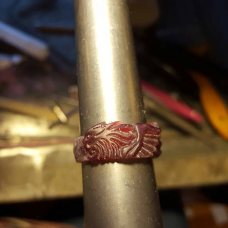 Final Fantasy 8 Squall Griever Ring Set in Sterling Silver, Final Fantasy 8 Wedding Set - Le Dragon Argenté