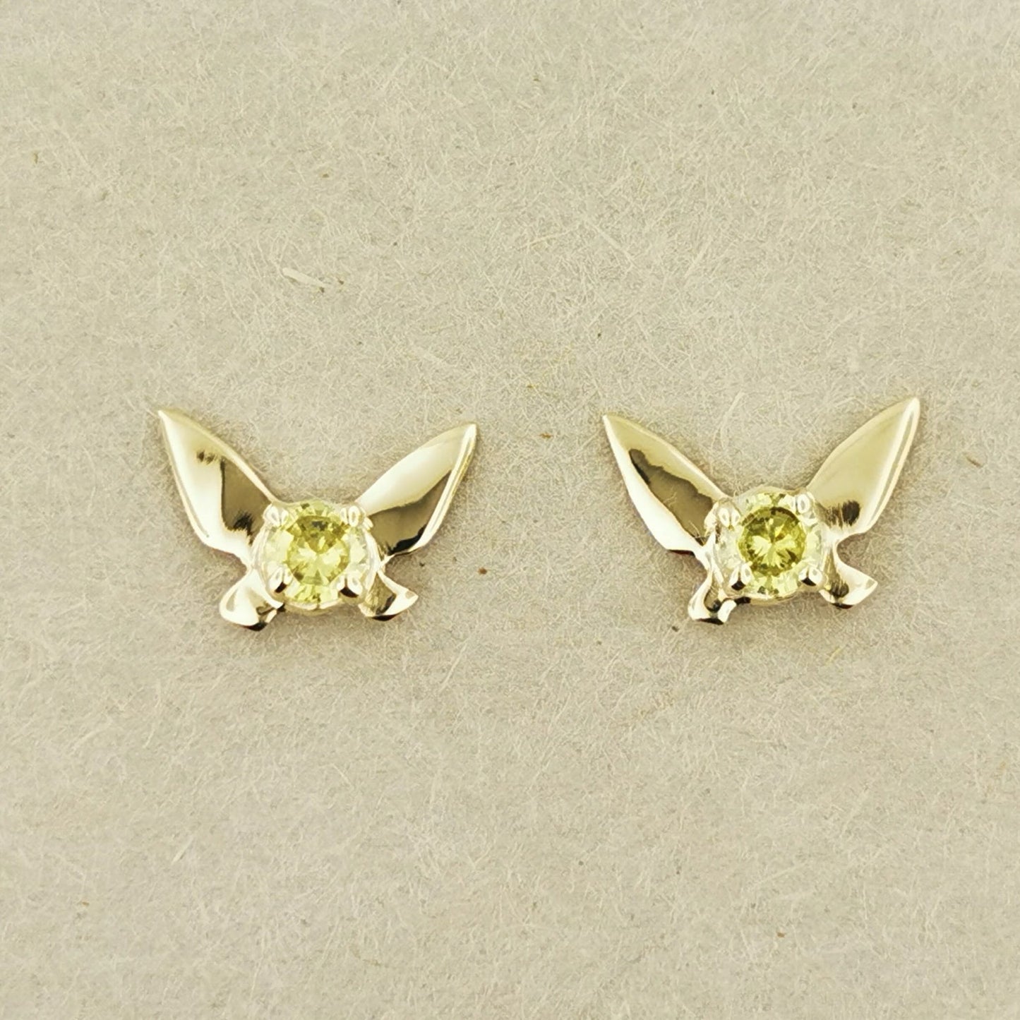 Gold Legend of Zelda Navi Fairy Earrings made to order - Le Dragon Argenté
