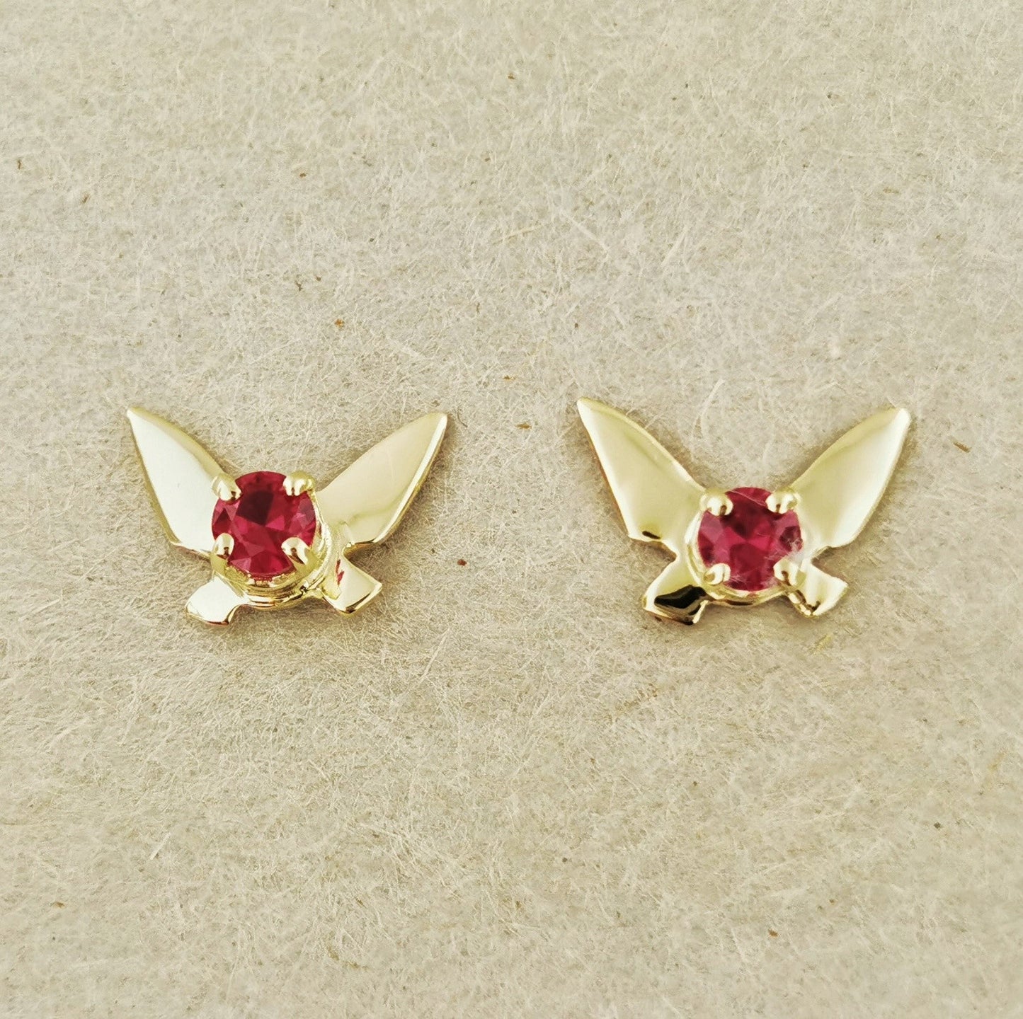 Gold Legend of Zelda Navi Fairy Earrings made to order - Le Dragon Argenté