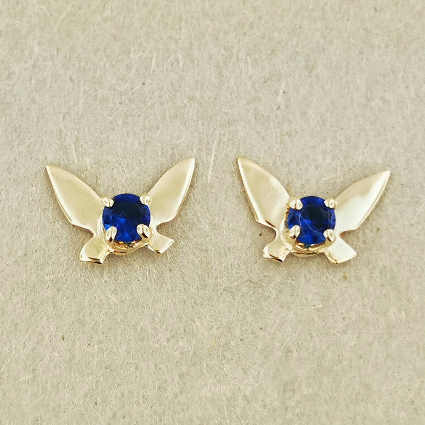 Gold Legend of Zelda Navi Fairy Earrings made to order - Le Dragon Argenté