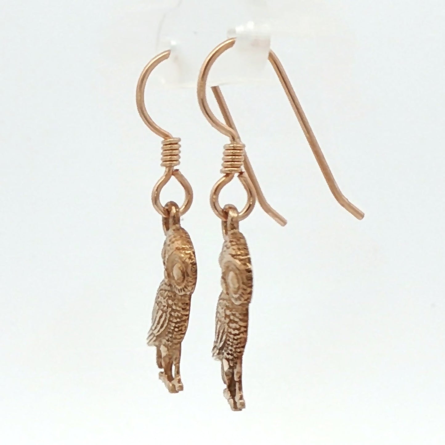 Hellenic Style Owl Earrings – Mythology Inspired Antique Bronze Jewellery by Le Dragon Argenté