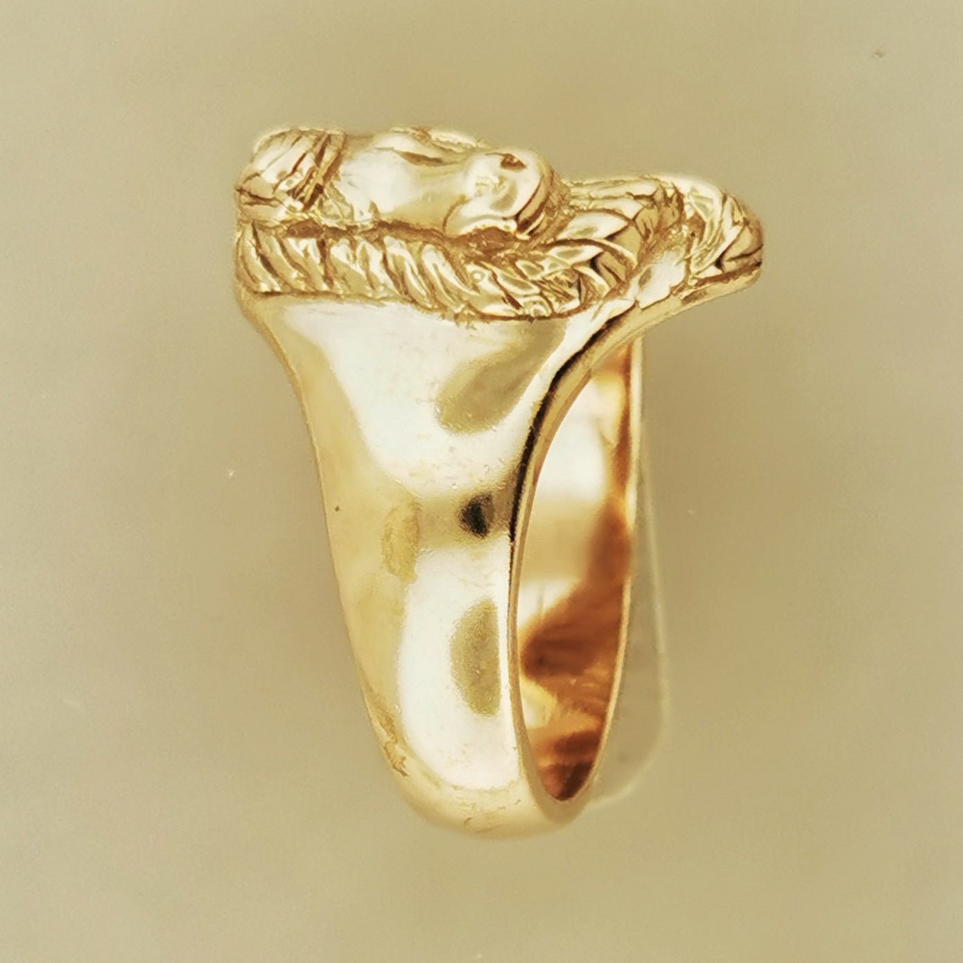 Horse Head Ring Sterling Silver or Antique Bronze - Le Dragon Argenté