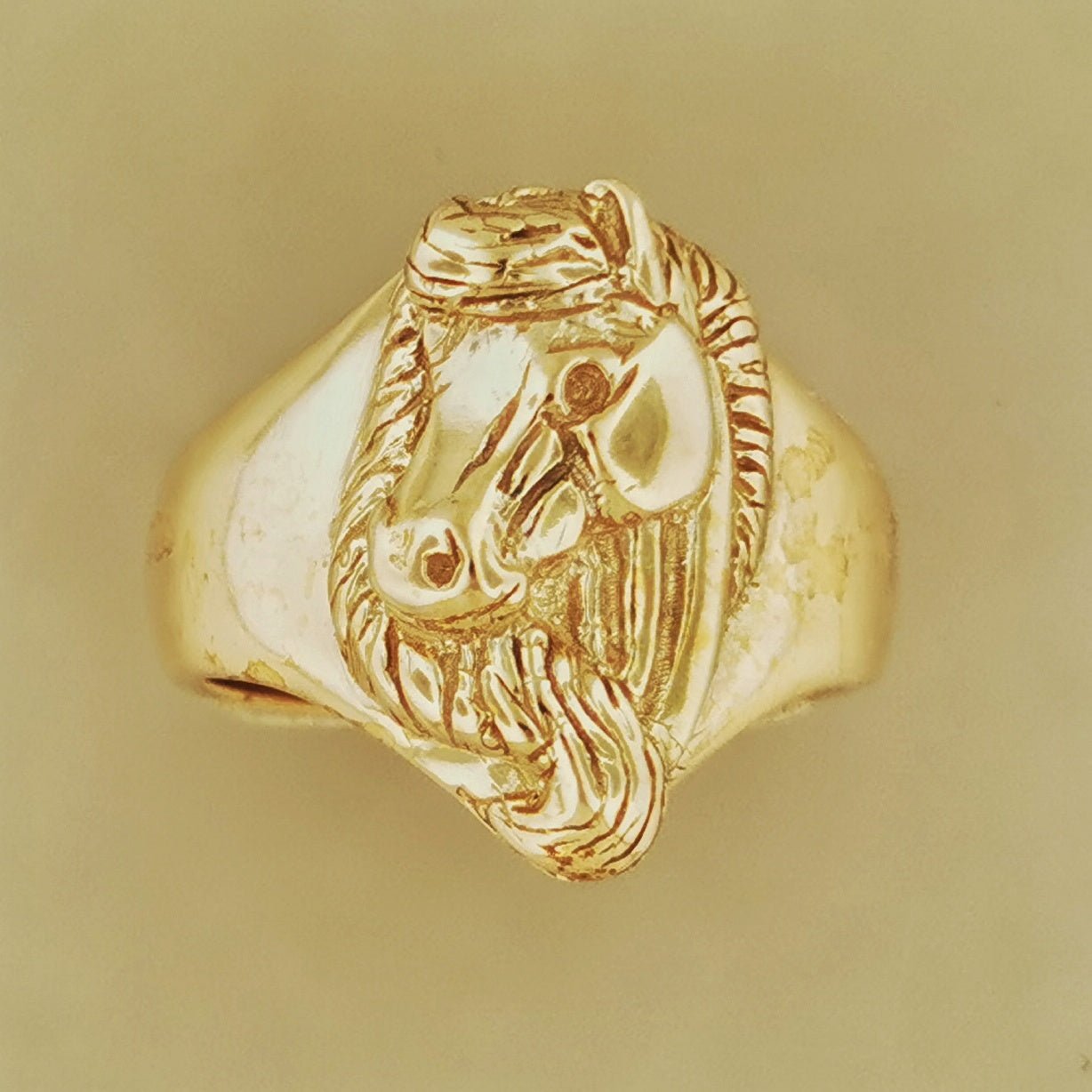 Horse Head Ring Sterling Silver or Antique Bronze - Le Dragon Argenté