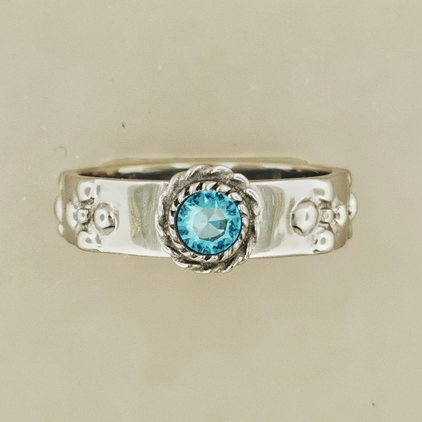 Howls Calcifer Ring in Stainless Steel with Imitation Birthstone - Le Dragon Argenté