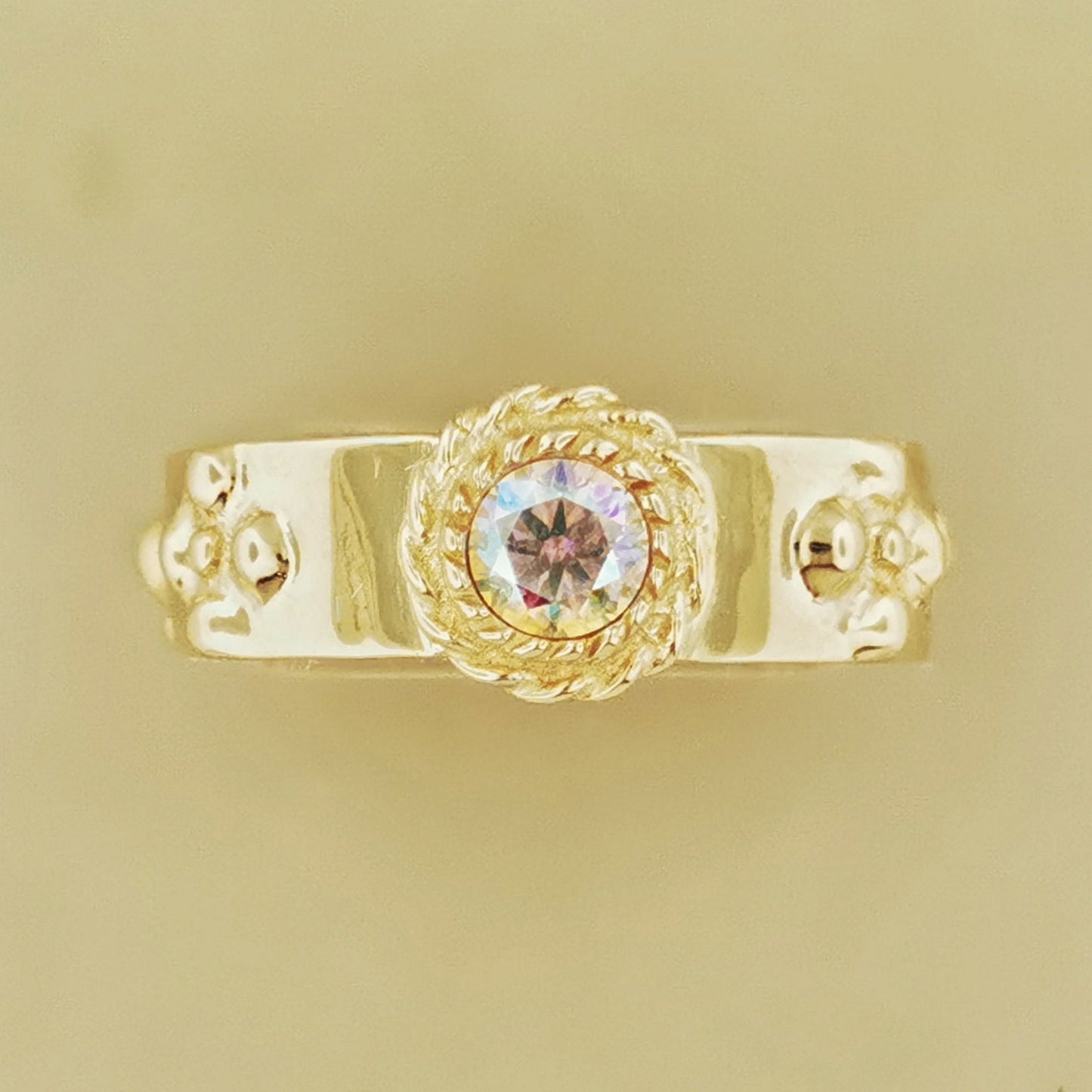Howls Moving Castle Ring in Antique Bronze with Imitation Birthstone - Le Dragon Argenté