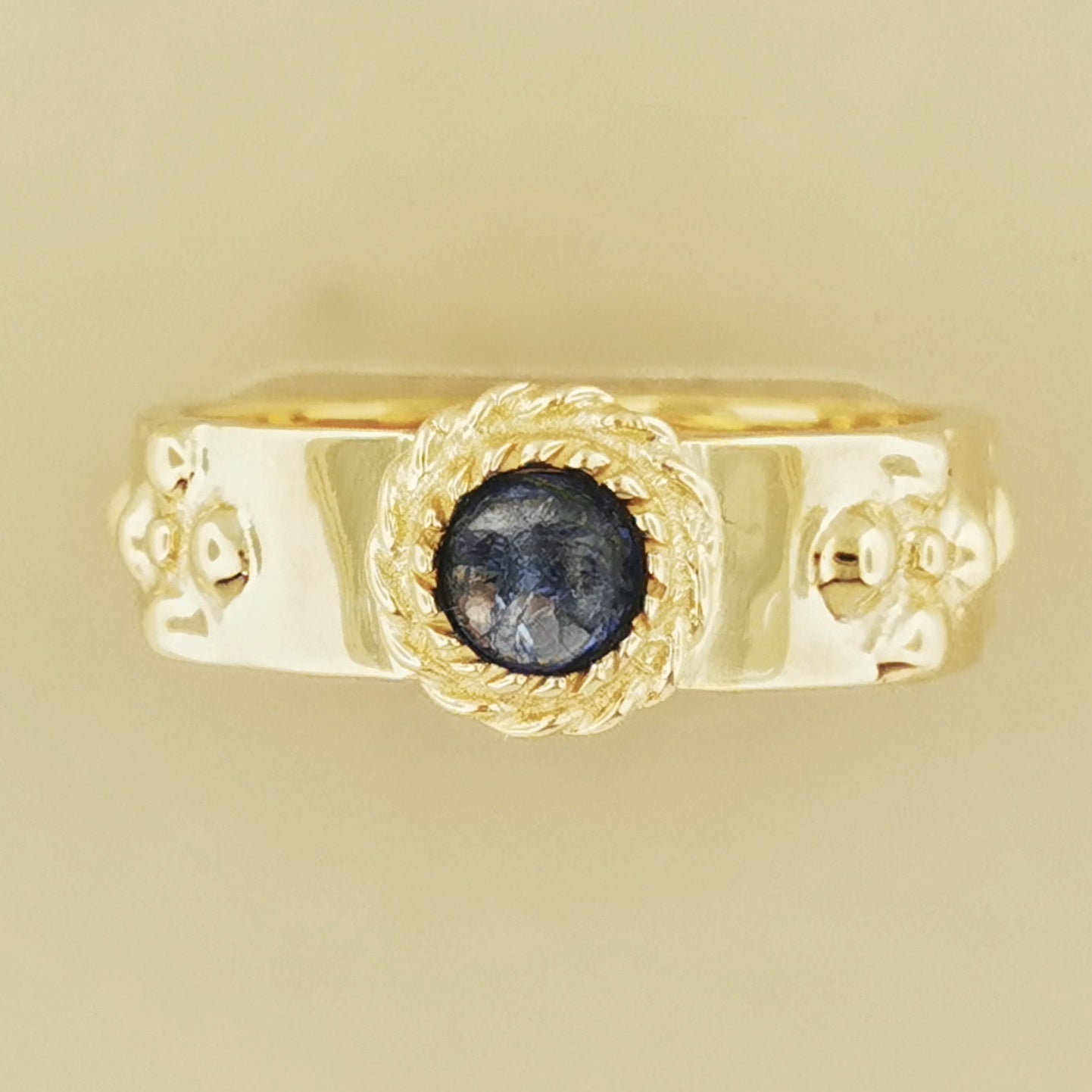 Howls Moving Castle Ring in Antique Bronze with Natural Gemstones - Le Dragon Argenté