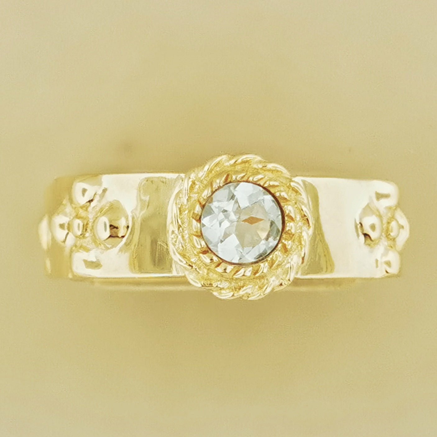 Howls Moving Castle Ring in Antique Bronze with Natural Gemstones - Le Dragon Argenté