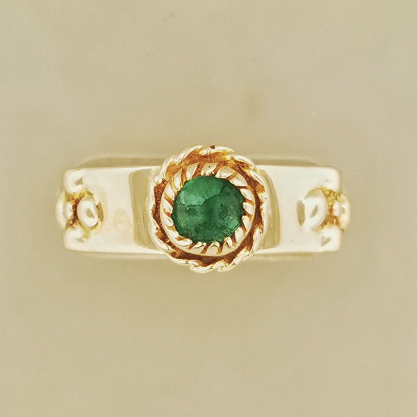 Howls Moving Castle Ring in Antique Bronze with Natural Gemstones - Le Dragon Argenté