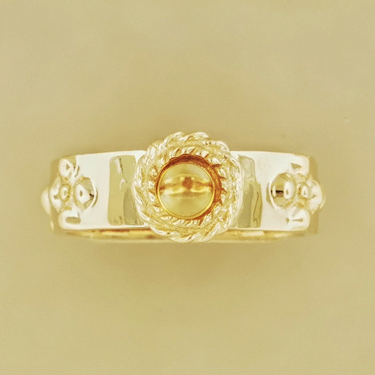 Howls Moving Castle Ring in Antique Bronze with Natural Gemstones - Le Dragon Argenté