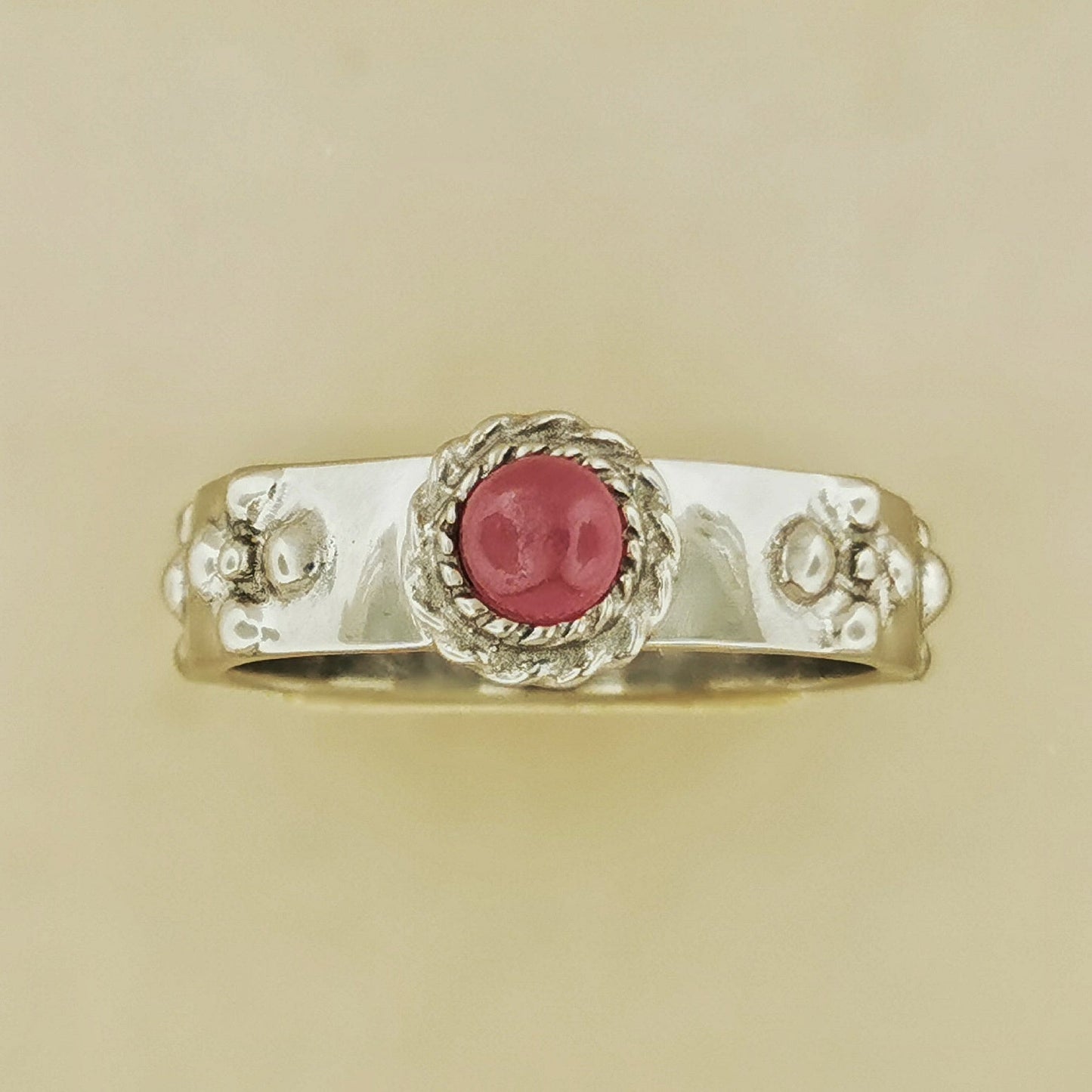 Howls Moving Castle Ring in Stainless Steel with Natural Gemstone - Le Dragon Argenté