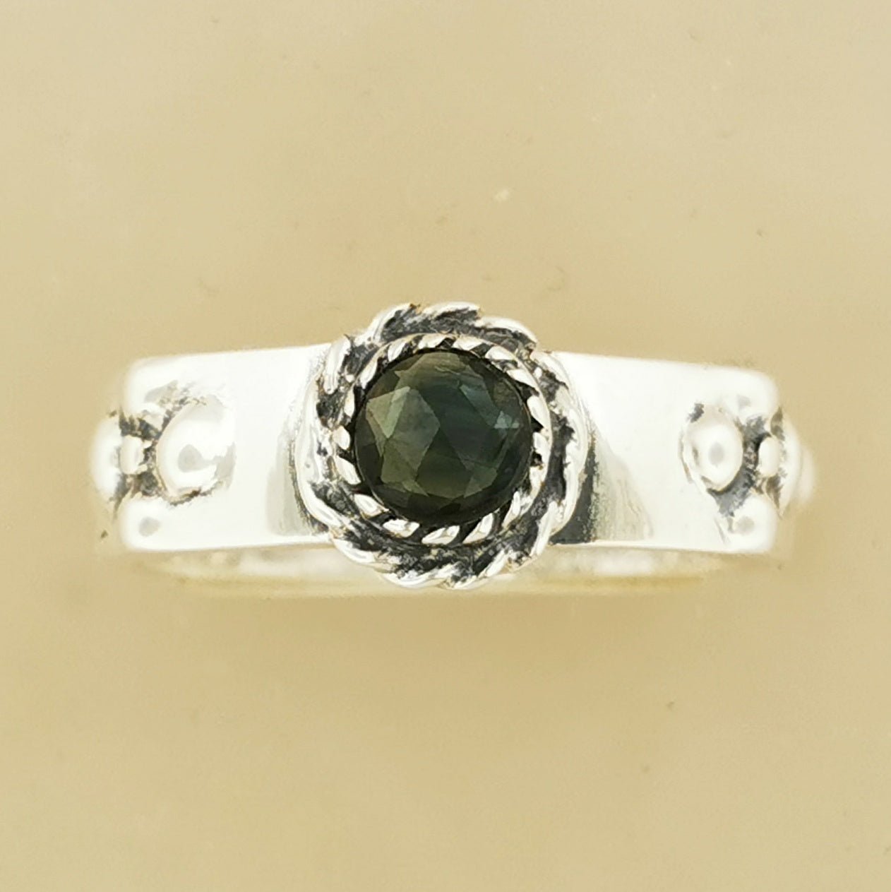 Howls Moving Castle Ring in Sterling Silver with Fancy Colour Sapphires - Le Dragon Argenté