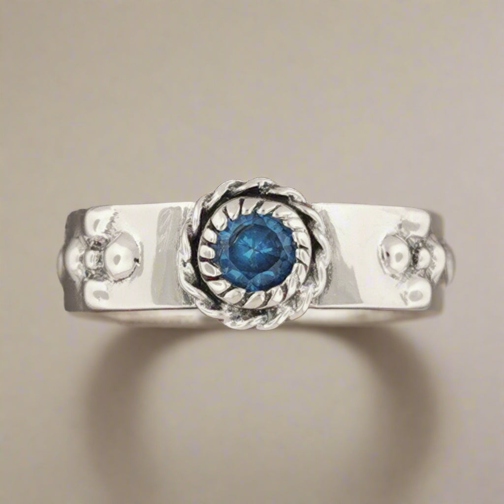 Howls Moving Castle Ring in Sterling Silver with Imitation Birthstone - Le Dragon Argenté
