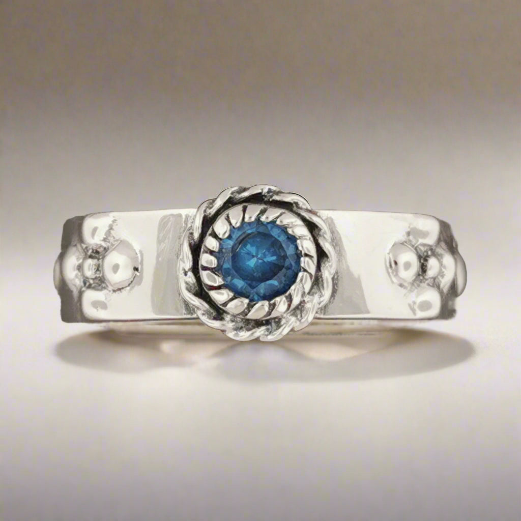 Howls Moving Castle Ring in Sterling Silver with Imitation Birthstone - Le Dragon Argenté