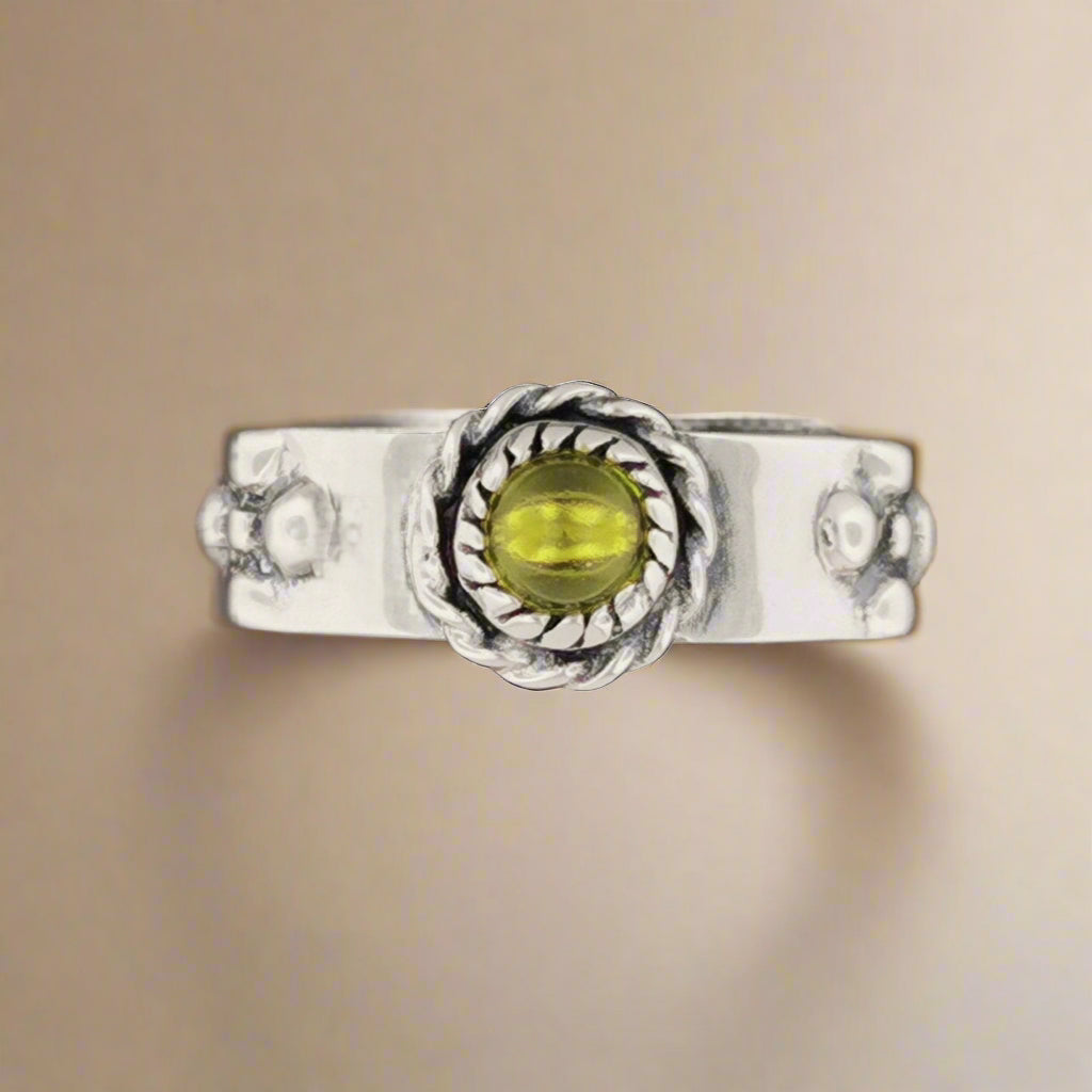 Howls Moving Castle Ring in Sterling Silver with Imitation Birthstone - Le Dragon Argenté