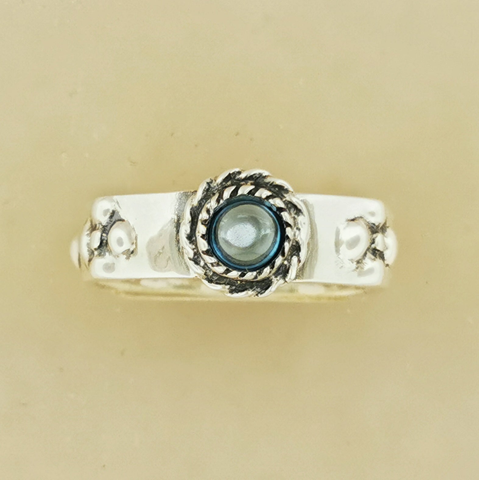 Howls Moving Castle Ring in Sterling Silver with Imitation Birthstone - Le Dragon Argenté