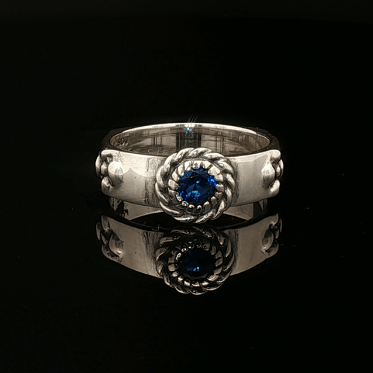 Howls Moving Castle Ring in Sterling Silver with Imitation Birthstone - Le Dragon Argenté