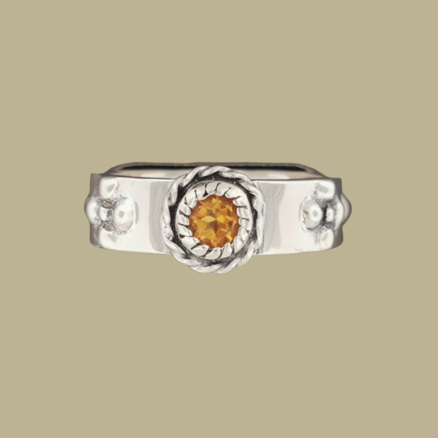 Howls Moving Castle Ring in Sterling Silver with Natural Gemstone - Le Dragon Argenté