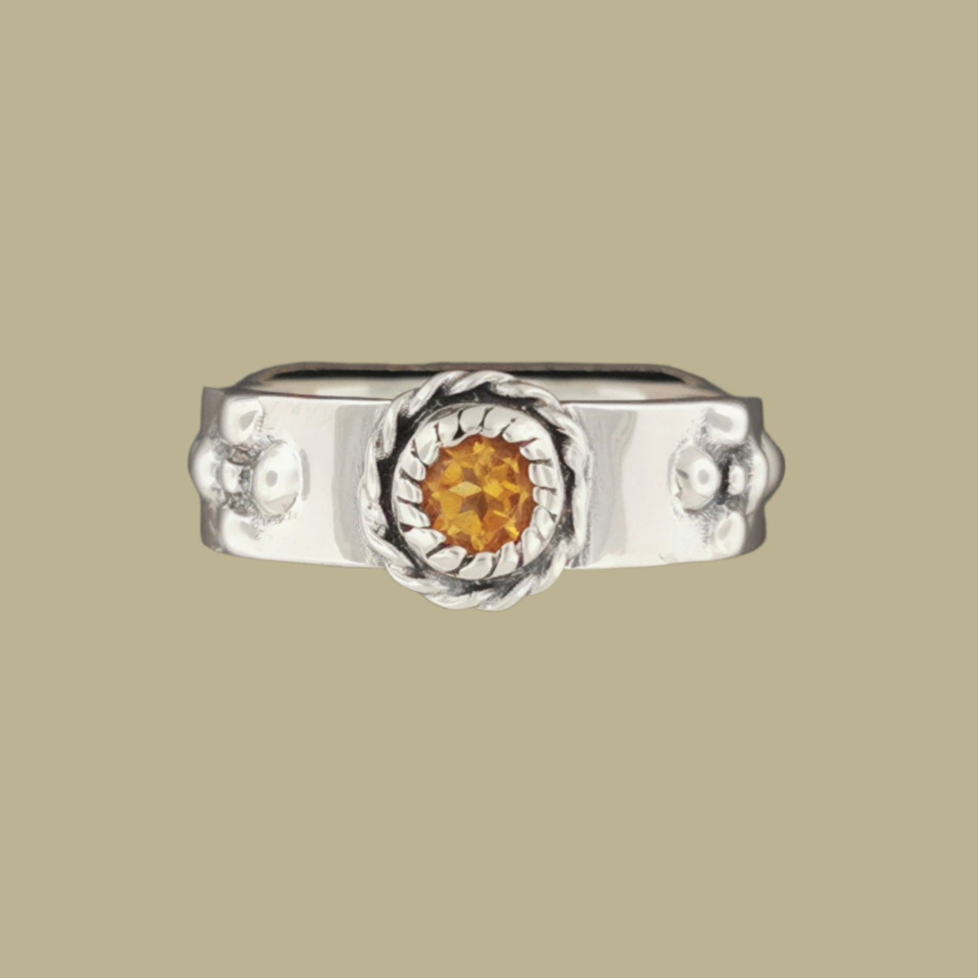 Howls Moving Castle Ring in Sterling Silver with Natural Gemstone - Le Dragon Argenté