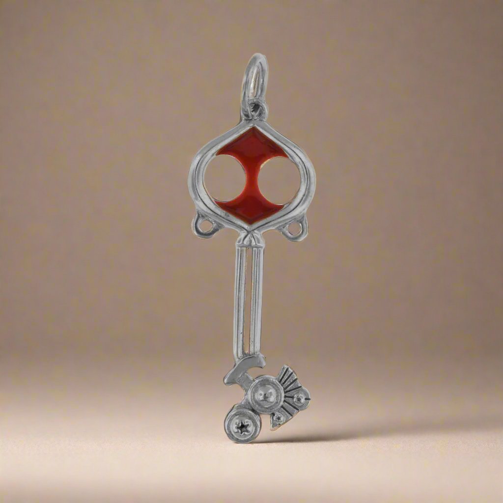 Kingdom Hearts Spellbinder Keyblade Pendant - Le Dragon Argenté