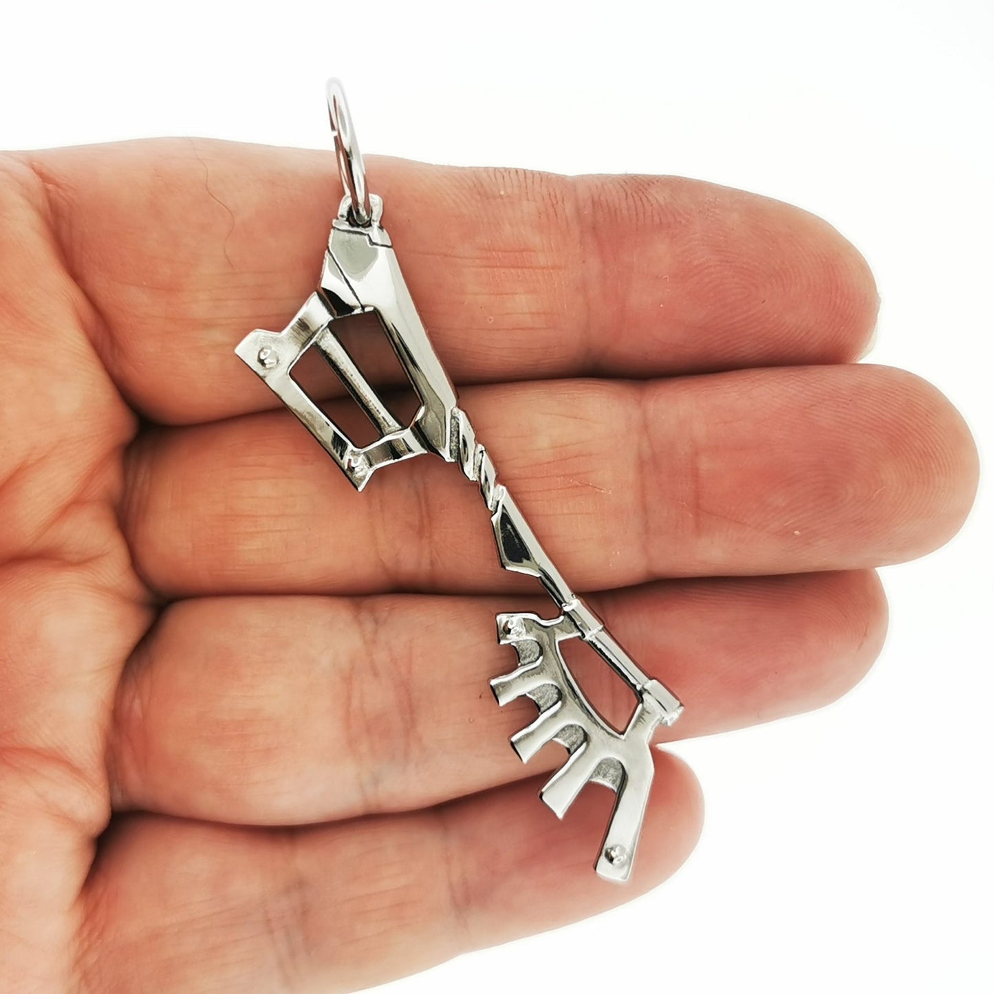 Kingdom Hearts Wayward Wind Keyblade pendant for fans, handmade in sterling silver, antique bronze, or stainless steel by Le Dragon Argenté