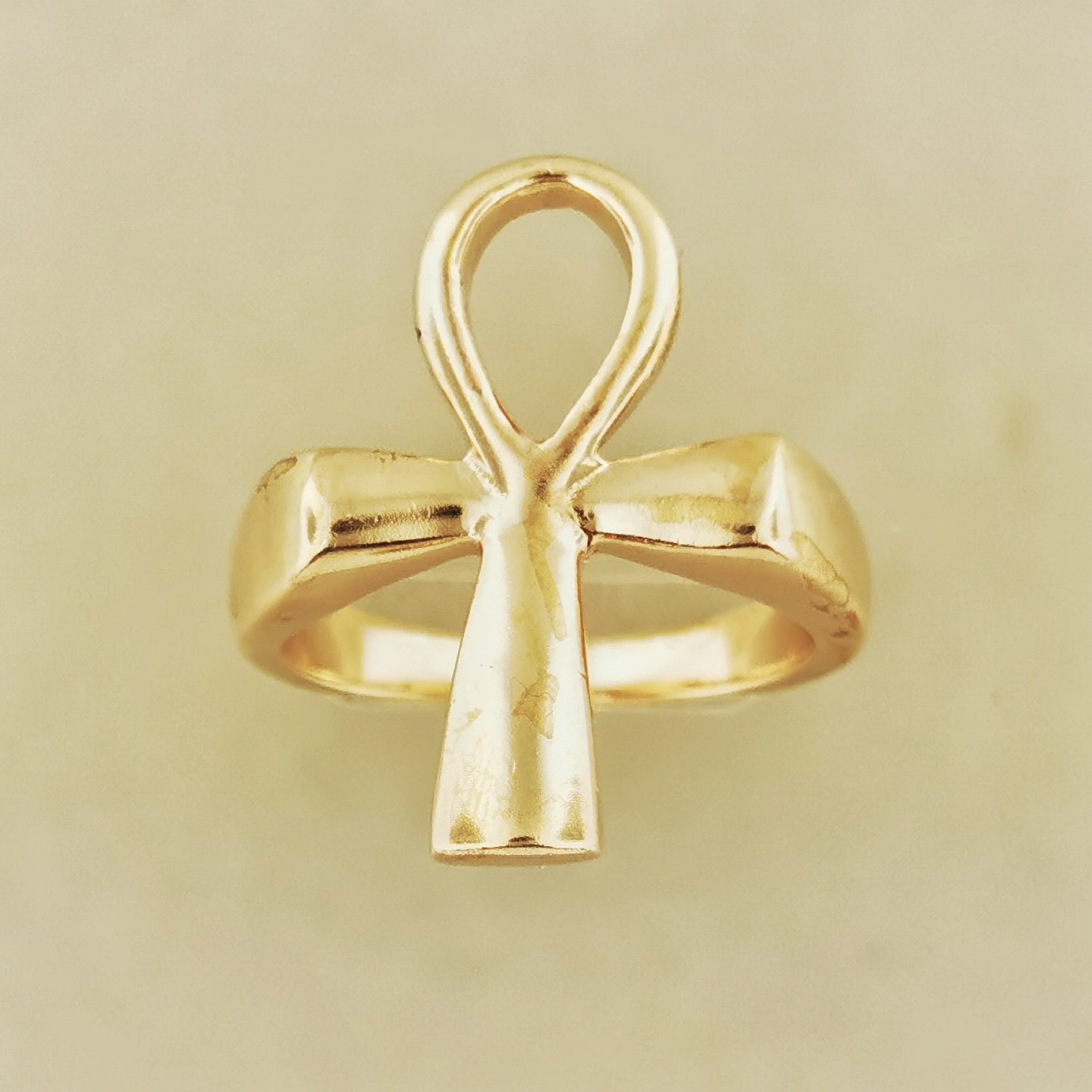 Large Ankh Ring in Sterling Silver or Antique Bronze – Le Dragon