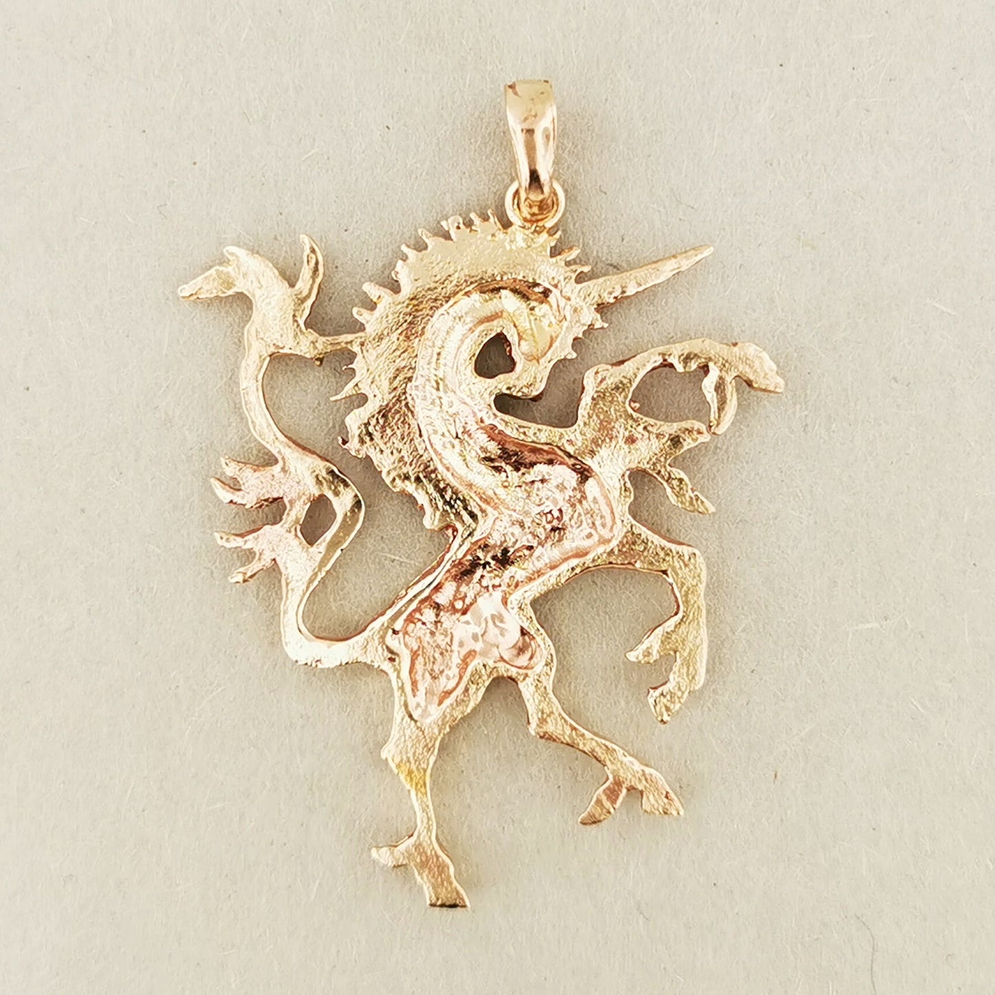 Large Renaissance Unicorn Pendant - Le Dragon Argenté