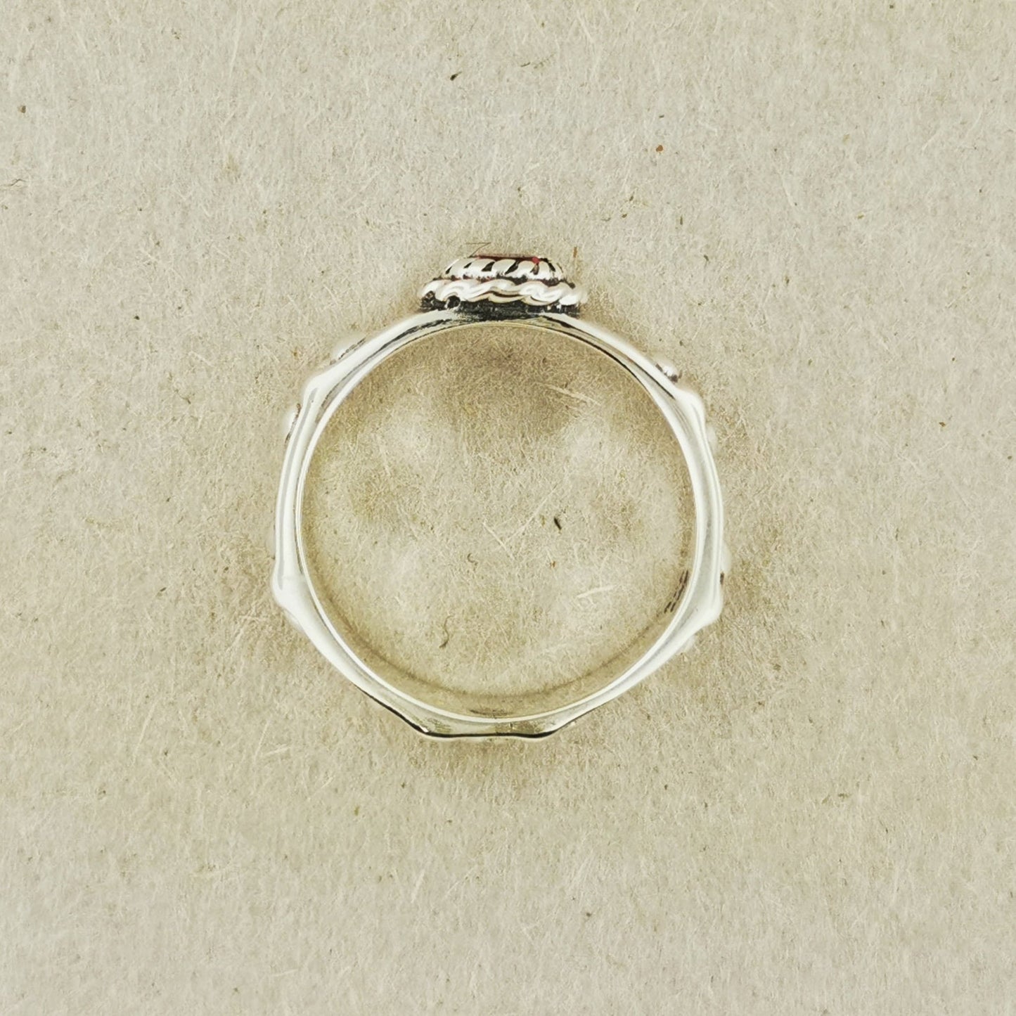 Matching Howl and Sophie Ring Set in Sterling Silver with Faceted Imitation Gemstones - Le Dragon Argenté