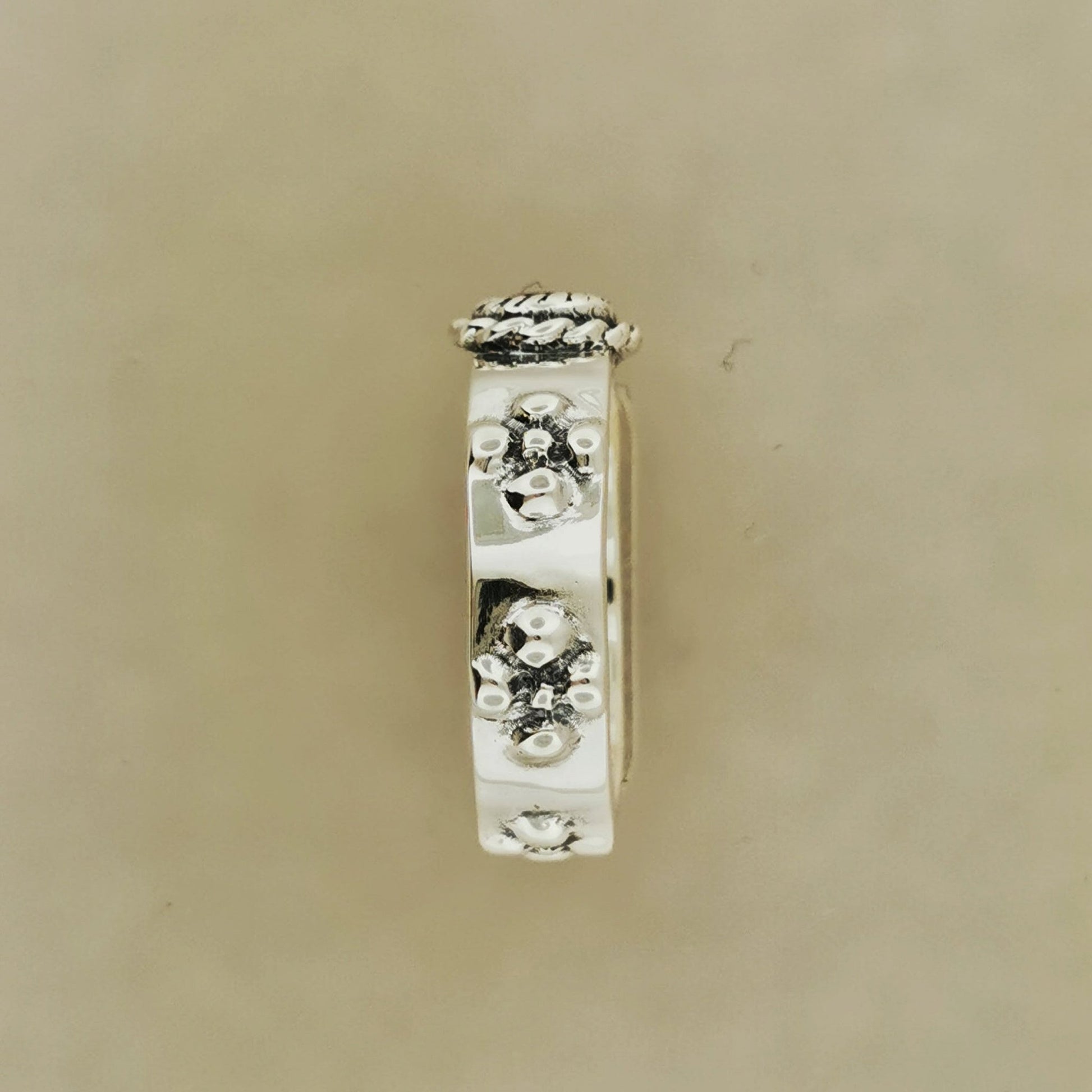 Matching Howl and Sophie Ring Set in Sterling Silver with Faceted Imitation Gemstones - Le Dragon Argenté