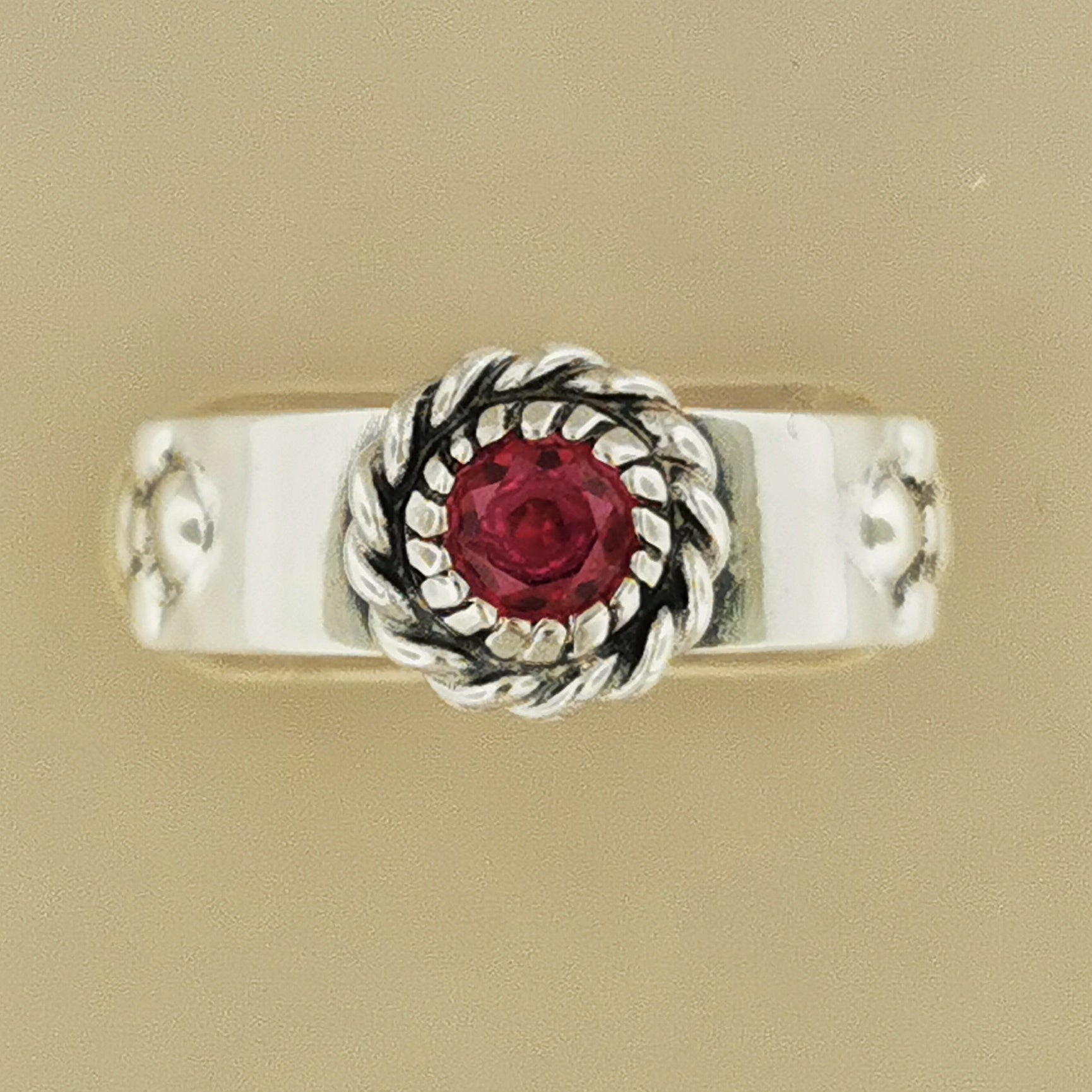 Matching Howl and Sophie Ring Set in Sterling Silver with Faceted Imitation Gemstones - Le Dragon Argenté