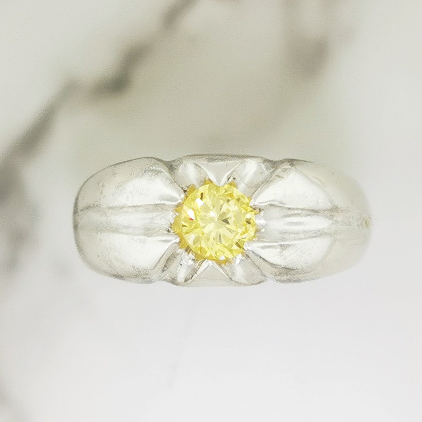 Men’s classic 6-prong gemstone ring in solid .925 sterling silver by Le Dragon Argenté – elegant handcrafted statement ring with customizable gemstone choice, perfect for gothic, fantasy, or artisan jewellery lovers.