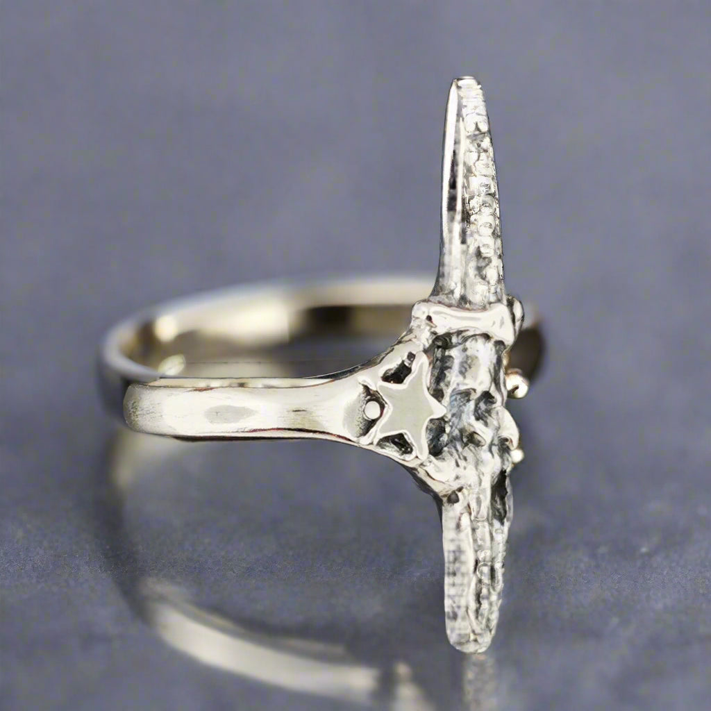 Merlin Ring in Sterling Silver or Antique Bronze - Le Dragon Argenté