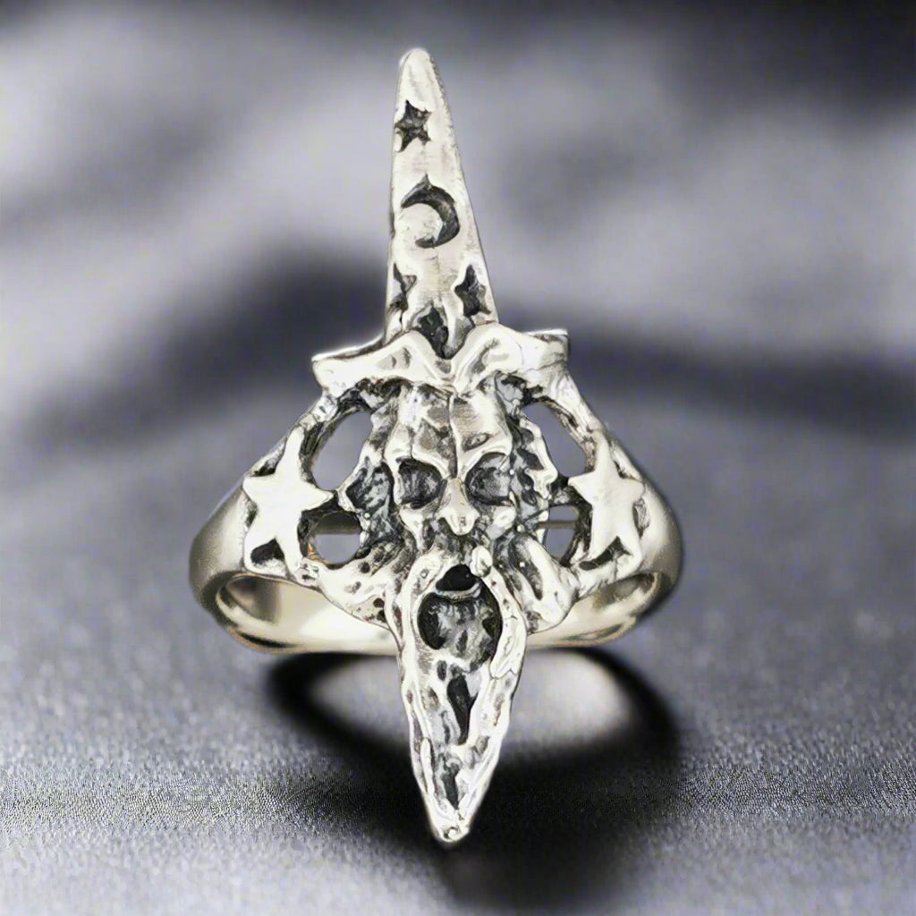 Merlin Ring in Sterling Silver or Antique Bronze - Le Dragon Argenté